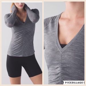 Lululemon interval Long sleeve tee gray